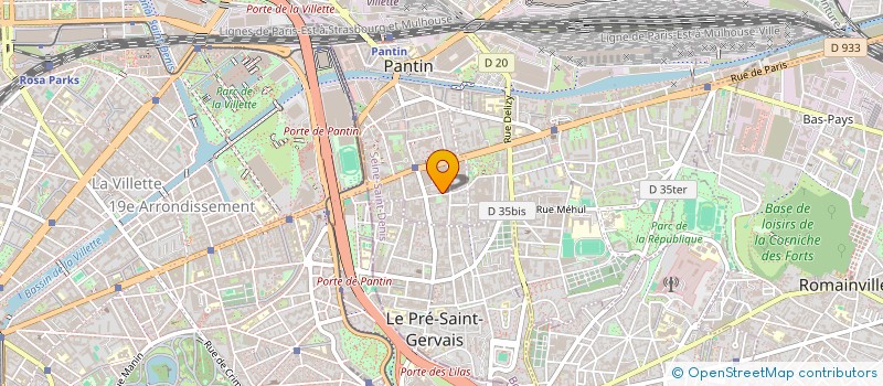 localisation de l'entreprise JFTANNAY à PANTIN