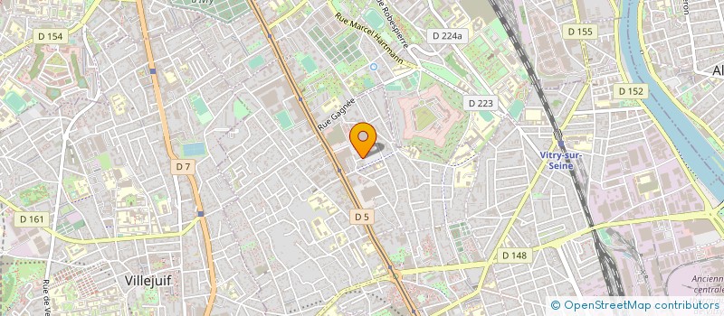 localisation de l'entreprise JFV à VITRY-SUR-SEINE