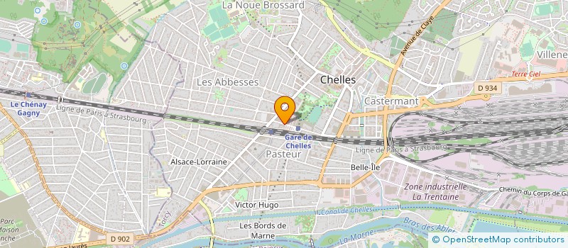 localisation de l'entreprise JFX LOISIRS à CHELLES