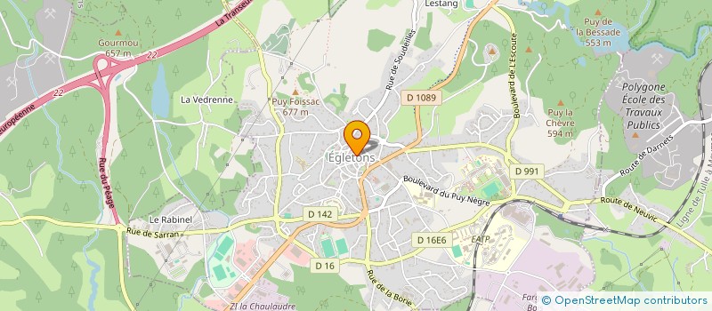 localisation de l'entreprise JG  EGLETONS