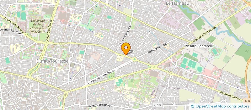 localisation de l'entreprise JG à PAU