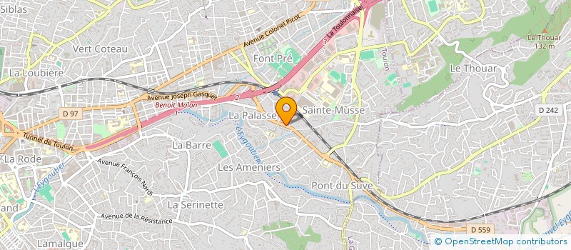 localisation de l'entreprise JG  TOULON