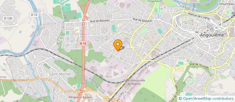 localisation de l'entreprise JG AUTO à ANGOULEME