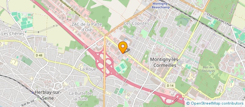 localisation de l'entreprise JG COM 95 à HERBLAY-SUR-SEINE