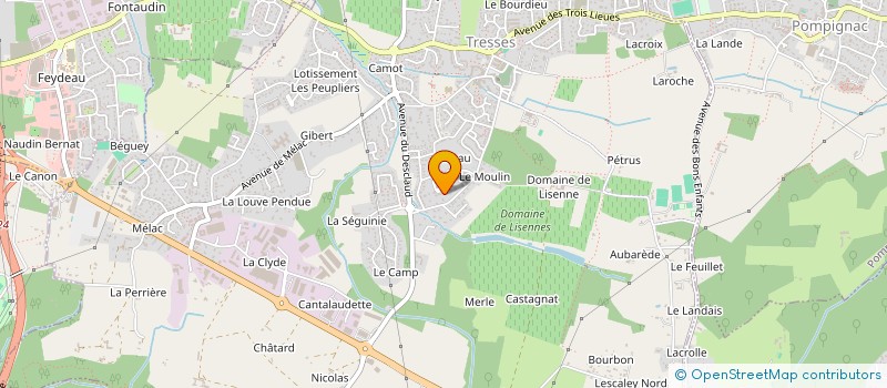 localisation de l'entreprise JG CONSULTING à TRESSES