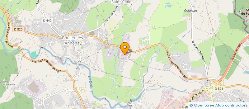 localisation de l'entreprise JG DRIVE BETON  SAINT-CLAIR