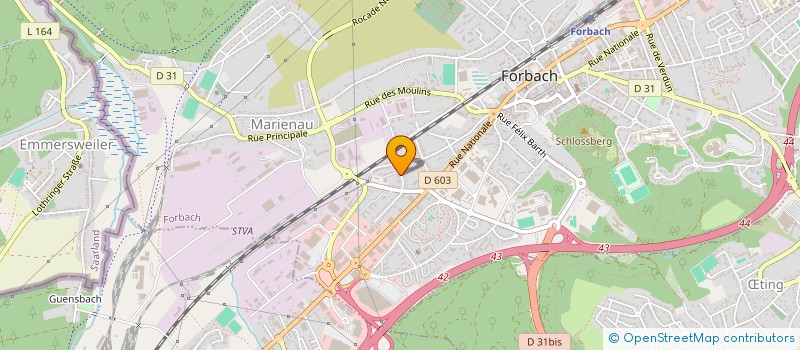 localisation de l'entreprise JG.HOFFMANN  FORBACH