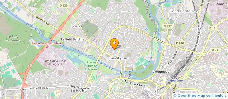 localisation de l'entreprise JG IMMO à ANGOULEME