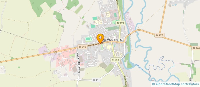 localisation de l'entreprise JG IMMO  VOUZIERS