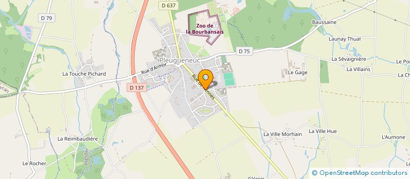 localisation de l'entreprise JG INVEST  PLEUGUENEUC