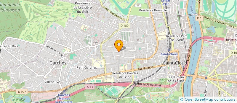 localisation de l'entreprise JG INVEST à SAINT-CLOUD