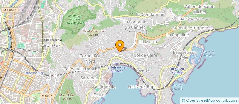 localisation de l'entreprise JG INVEST IMMO à VILLEFRANCHE SUR MER