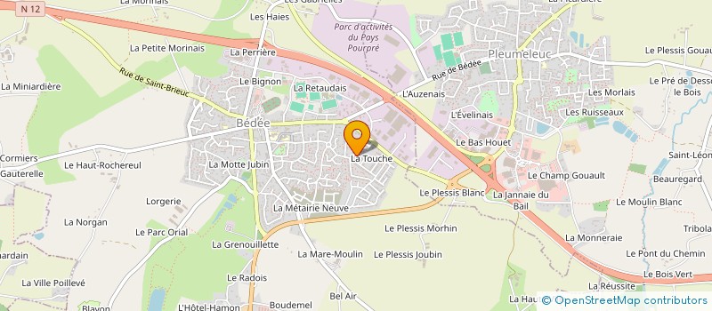 localisation de l'entreprise JG LOC à BEDEE
