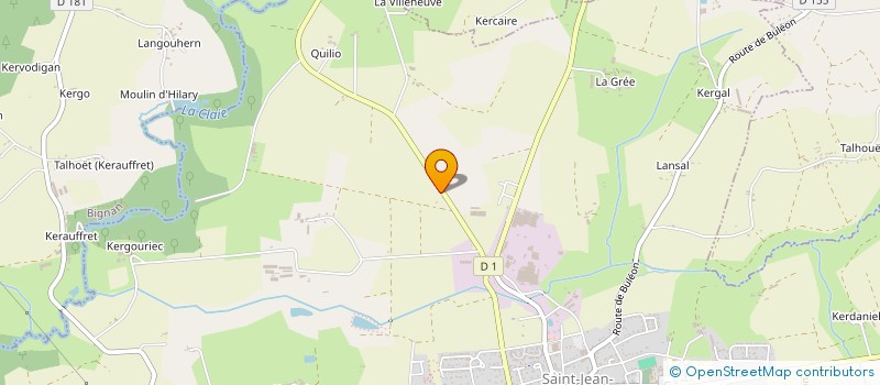 localisation de l'entreprise JG MACONNERIE  SAINT-JEAN-BREVELAY