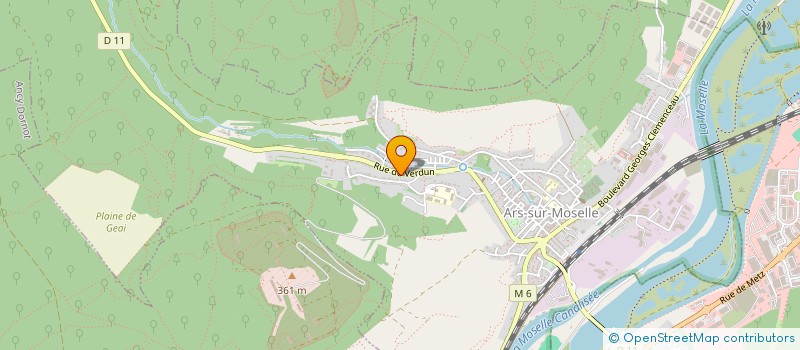 localisation de l'entreprise JG PAVAGE  ARS-SUR-MOSELLE