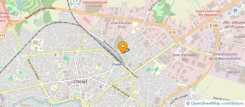 localisation de l'entreprise JG RENOVATION à CHOLET