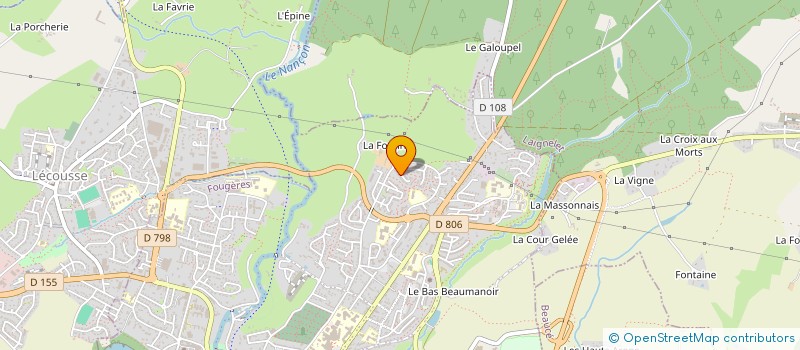 localisation de l'entreprise JG WING CHUN KUNG FU  FOUGERES