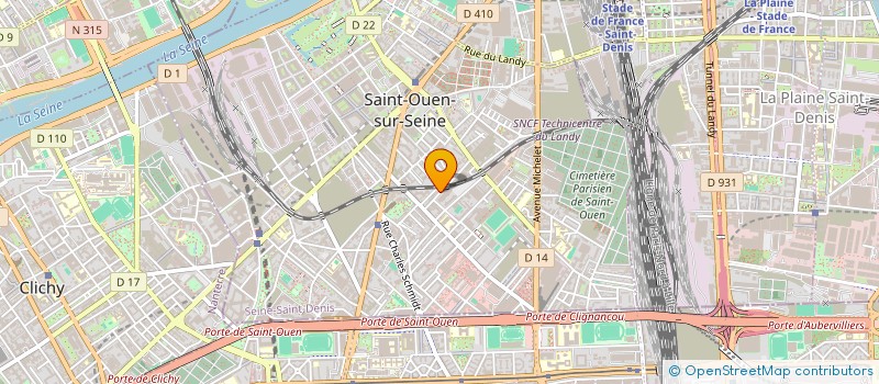 localisation de l'entreprise JGA CONSULTING à SAINT-OUEN-SUR-SEINE