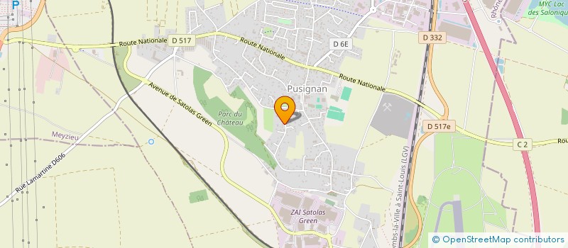 localisation de l'entreprise JGB IMMOBILIER  PUSIGNAN