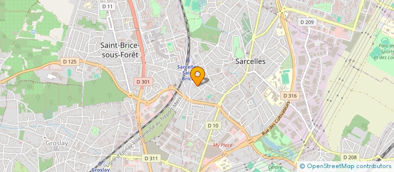 localisation de l'entreprise JGC  SARCELLES