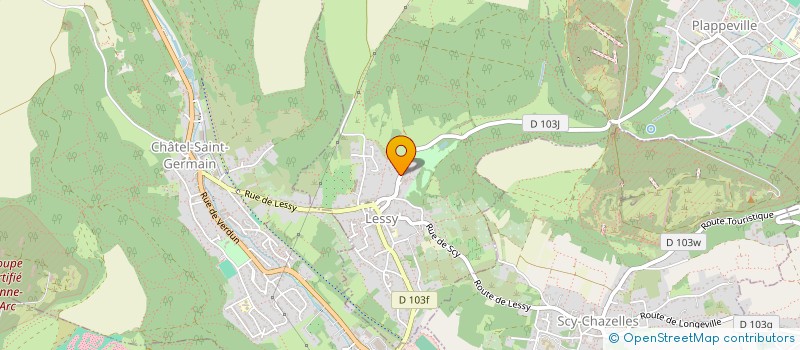 localisation de l'entreprise JGEC  LESSY