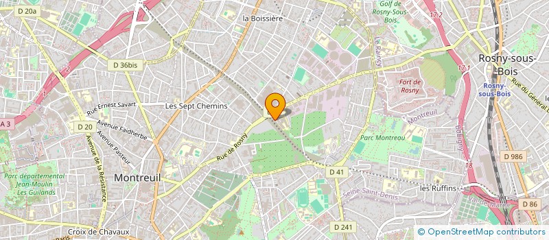 localisation de l'entreprise JGF SECURITE à MONTREUIL