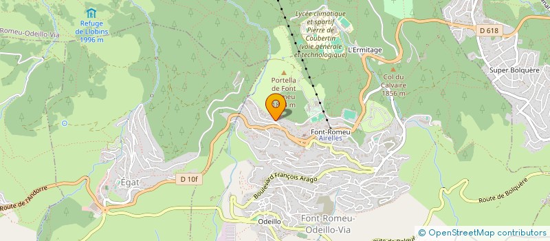 localisation de l'entreprise JGG  FONT-ROMEU-ODEILLO-VIA