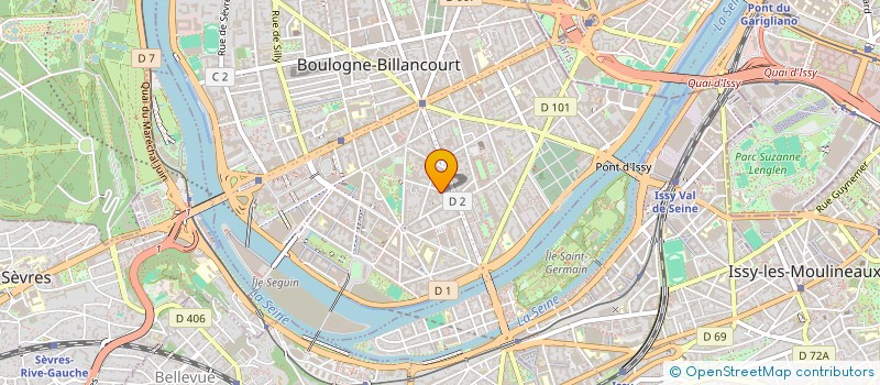 localisation de l'entreprise JGG IMMO  BOULOGNE-BILLANCOURT
