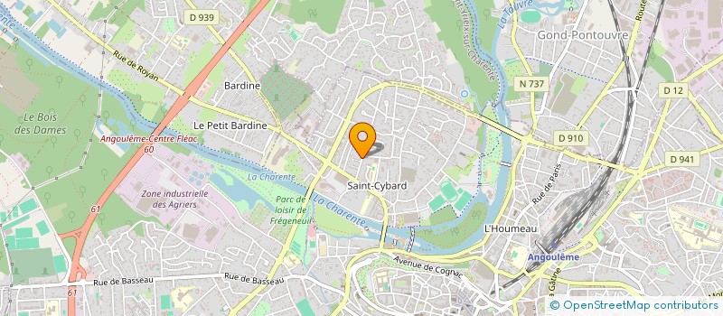 localisation de l'entreprise JGH à ANGOULEME
