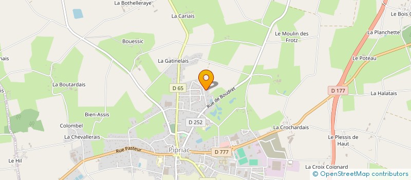 localisation de l'entreprise JGM  PIPRIAC