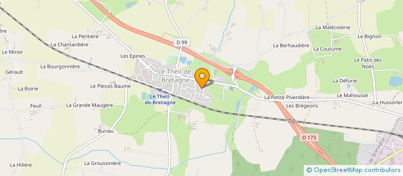 localisation de l'entreprise JGM BATIMENT  LE THEIL-DE-BRETAGNE