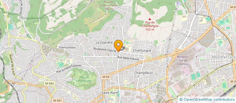 localisation de l'entreprise JGO  CLERMONT-FERRAND