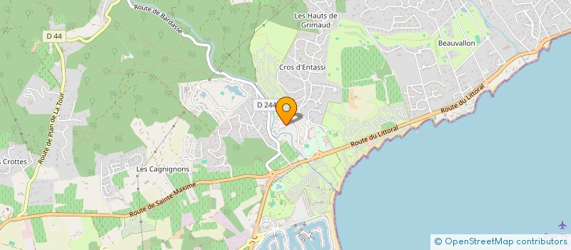 localisation de l'entreprise JGSE à GRIMAUD