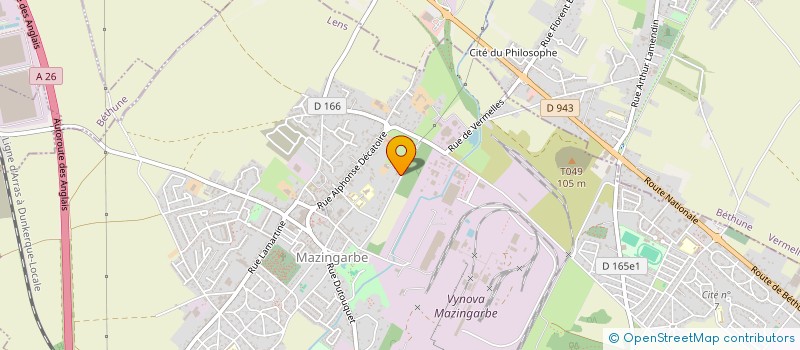 localisation de l'entreprise JH  MAZINGARBE