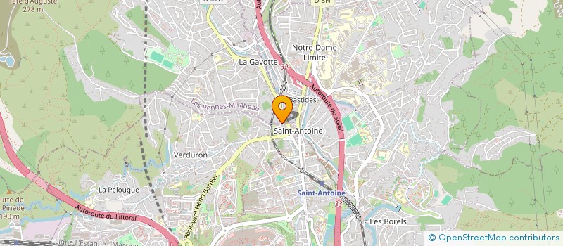 localisation de l'entreprise JH AUTO13 à LES PENNES-MIRABEAU