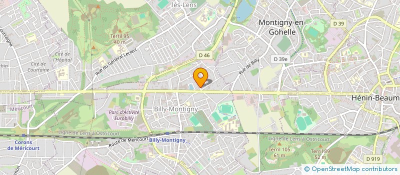 localisation de l'entreprise JH CARAVANES à BILLY-MONTIGNY