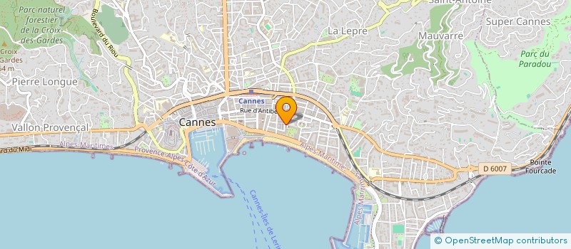 localisation de l'entreprise JH COIFFURE à CANNES