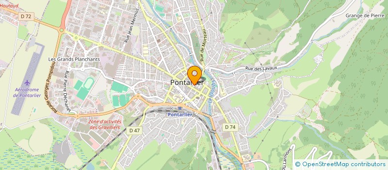 localisation de l'entreprise JH CONCEPT à PONTARLIER