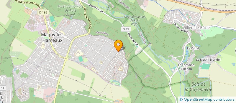 localisation de l'entreprise JH DEPANNE  MAGNY-LES-HAMEAUX