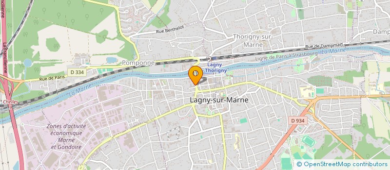 localisation de l'entreprise JH HOLDING à LAGNY-SUR-MARNE