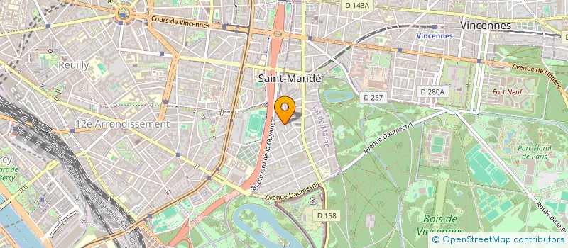 localisation de l'entreprise JH IMMO à SAINT-MANDE