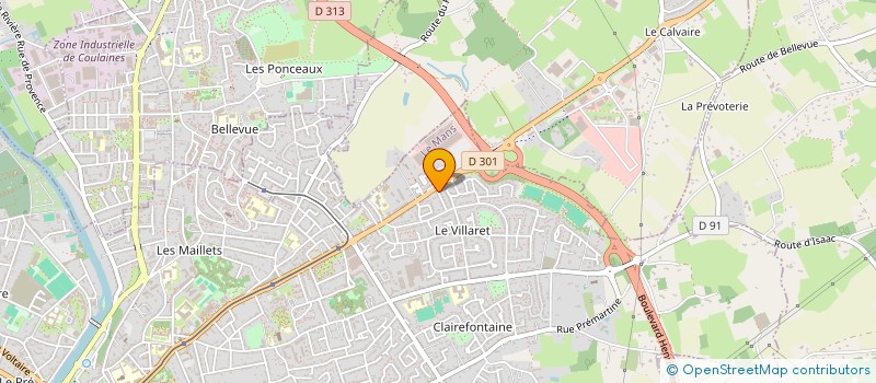 localisation de l'entreprise JH INVEST  LE MANS