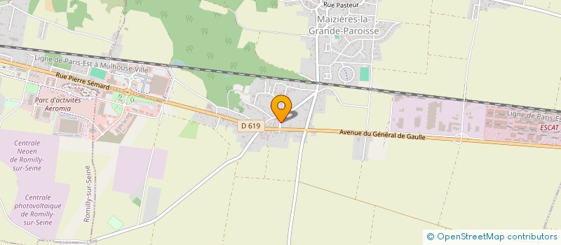 localisation de l'entreprise JH LEGEND  MAIZIERES-LA-GRANDE-PAROISSE