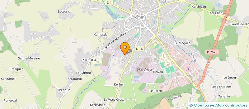 localisation de l'entreprise JH MENUISERIE  LOCMINE