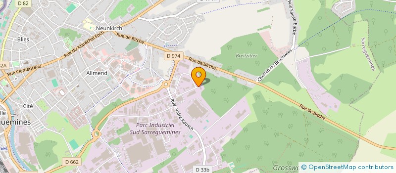 localisation de l'entreprise JH MOTORS  SARREGUEMINES