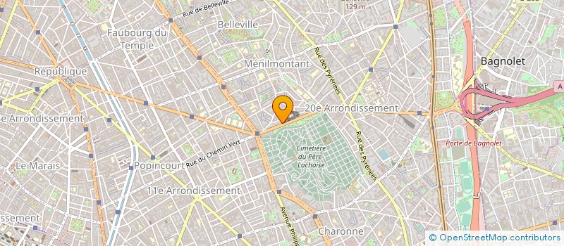 localisation de l'entreprise JH PRIMEUR à PARIS