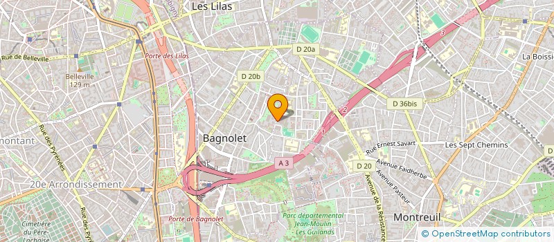 localisation de l'entreprise JH RENOVATION à BAGNOLET