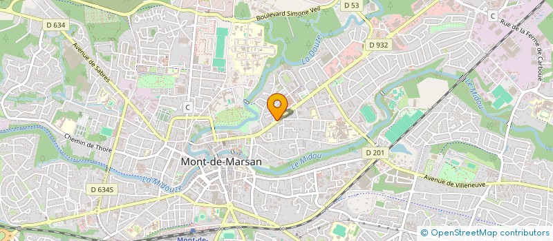 localisation de l'entreprise JH TRANSPORT 40  MONT-DE-MARSAN