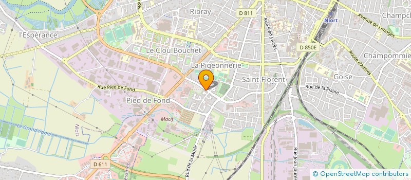 localisation de l'entreprise JH TRANSPORT 79 à NIORT