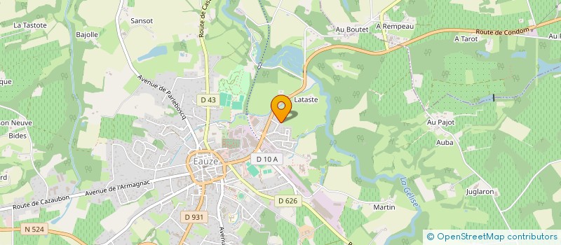 localisation de l'entreprise JH TRAVAUX FORESTIERS à EAUZE